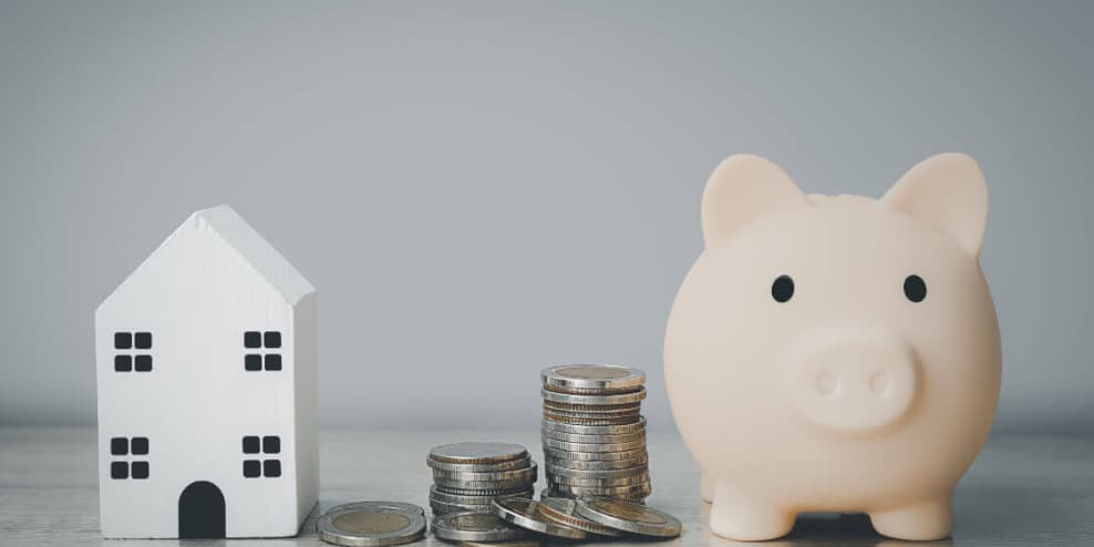 A model home and savings representing future planning